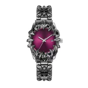 Gothic Thorn Sculpted Quartz Watch - Y2K Spiked Statement Watch, 4 Colors gothic thorn sculpted quartz watch y2k spiked statement watch, 4 colors