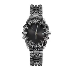 Gothic Thorn Sculpted Quartz Watch - Y2K Spiked Statement Watch, 4 Colors gothic thorn sculpted quartz watch y2k spiked statement watch, 4 colors