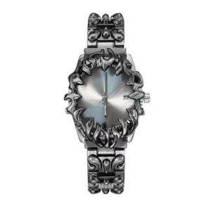 Gothic Thorn Sculpted Quartz Watch - Y2K Spiked Statement Watch, 4 Colors gothic thorn sculpted quartz watch y2k spiked statement watch, 4 colors