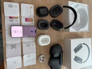 Wireless over-ear Bluetooth headphones fully compatible with iOS system, premium edition without active noise cancellation. wireless over ear bluetooth headphones fully compatible with ios system, premium edition without active noise cancellation.