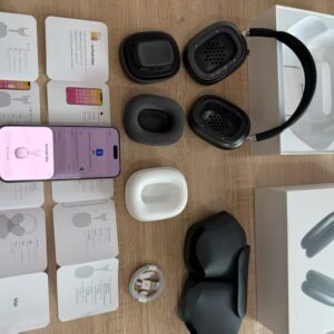 wireless over ear bluetooth headphones fully compatible with ios system, premium edition without active noise cancellation.