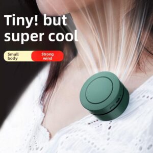 clip on usb mini fan neck hanging portable waist clip ultra quiet strong wind student dormitory light luxury portable 91g