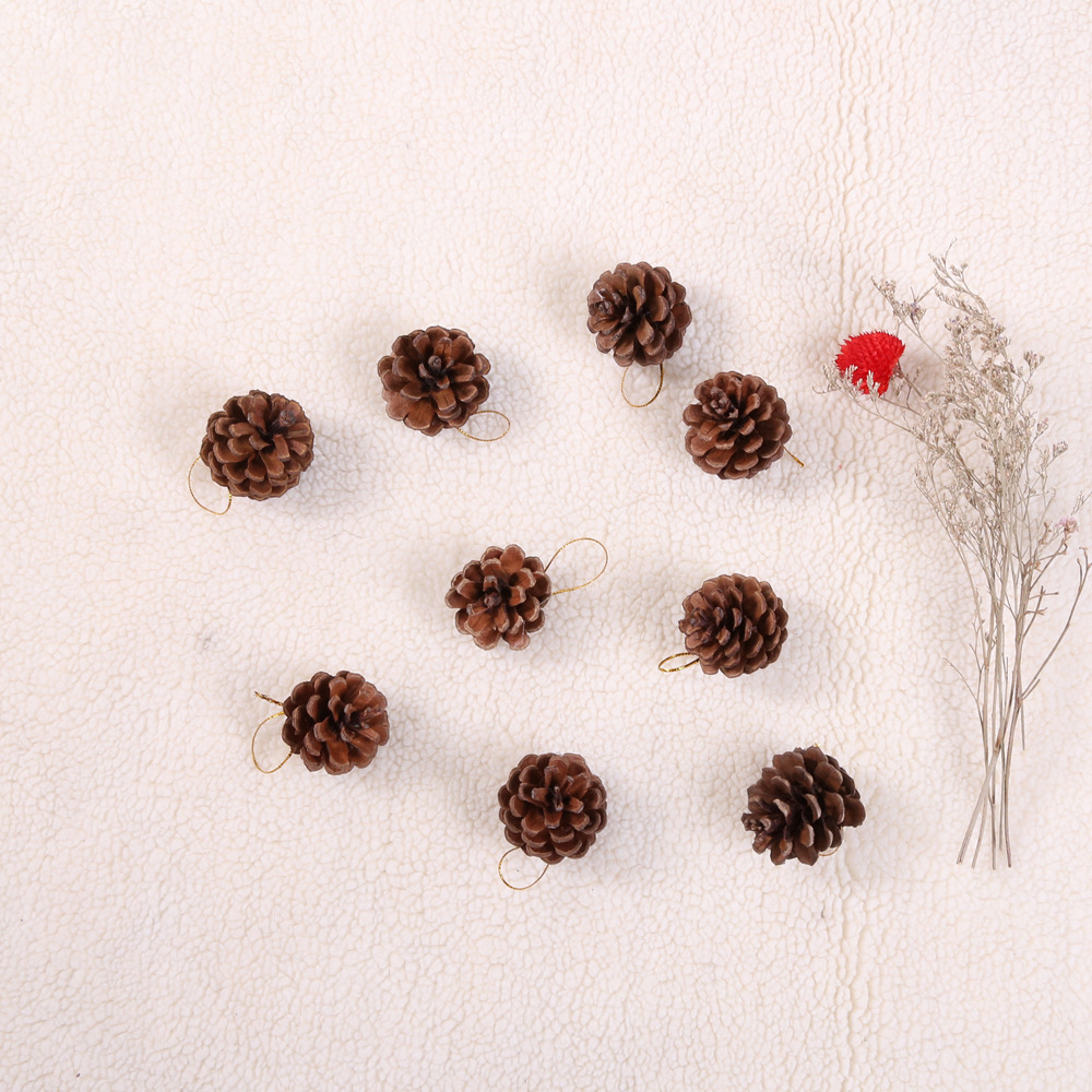 Christmas 4 cm Natural DIY Pine Cone Decoration detail image 7