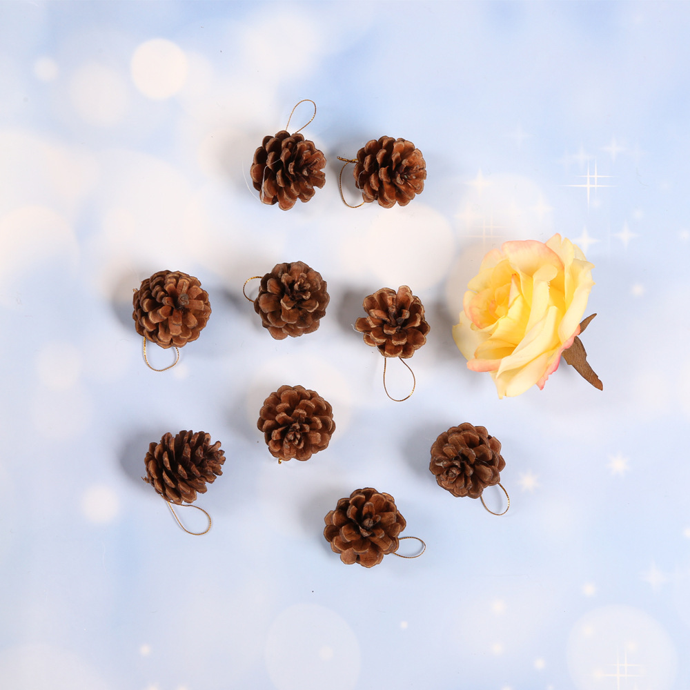 Christmas 4 cm Natural DIY Pine Cone Decoration detail image 6
