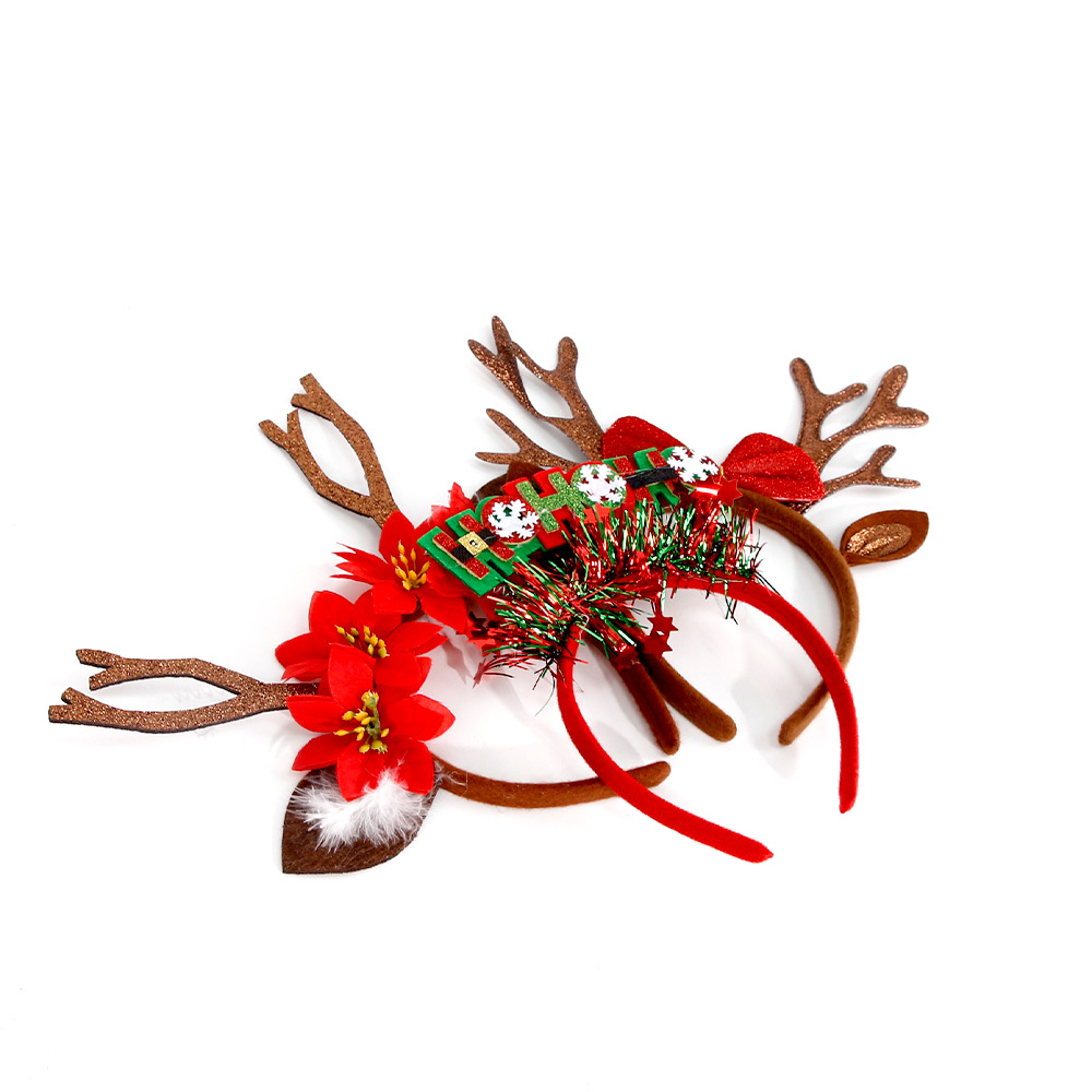 Christmas Glitter Felt Reindeer Hair Clip detail image 13