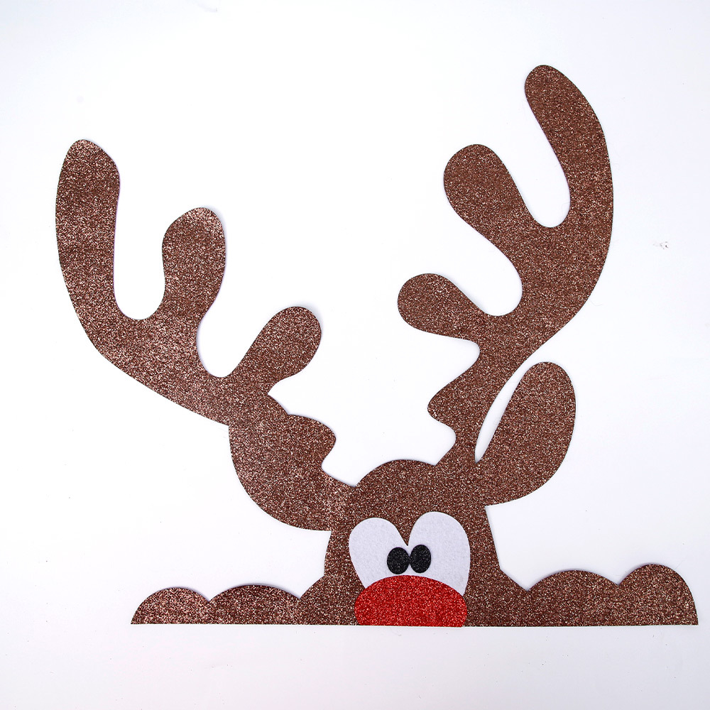 Christmas Felt Reindeer Door Decoration detail image 16