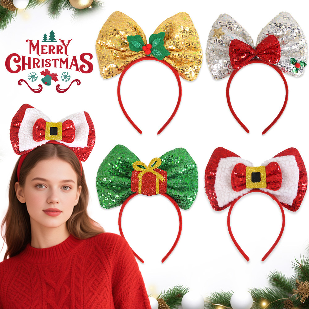 Christmas Glitter Headband detail image 6