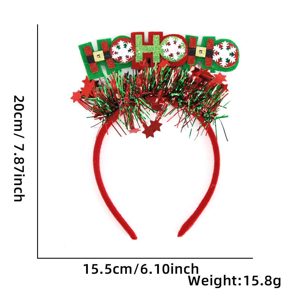 Christmas Glitter Felt Reindeer Hair Clip detail image 10