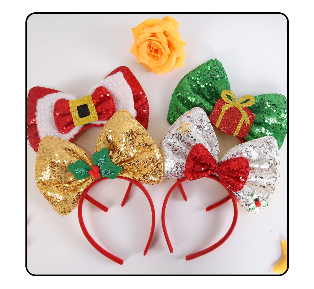 Christmas Glitter Headband detail image 15