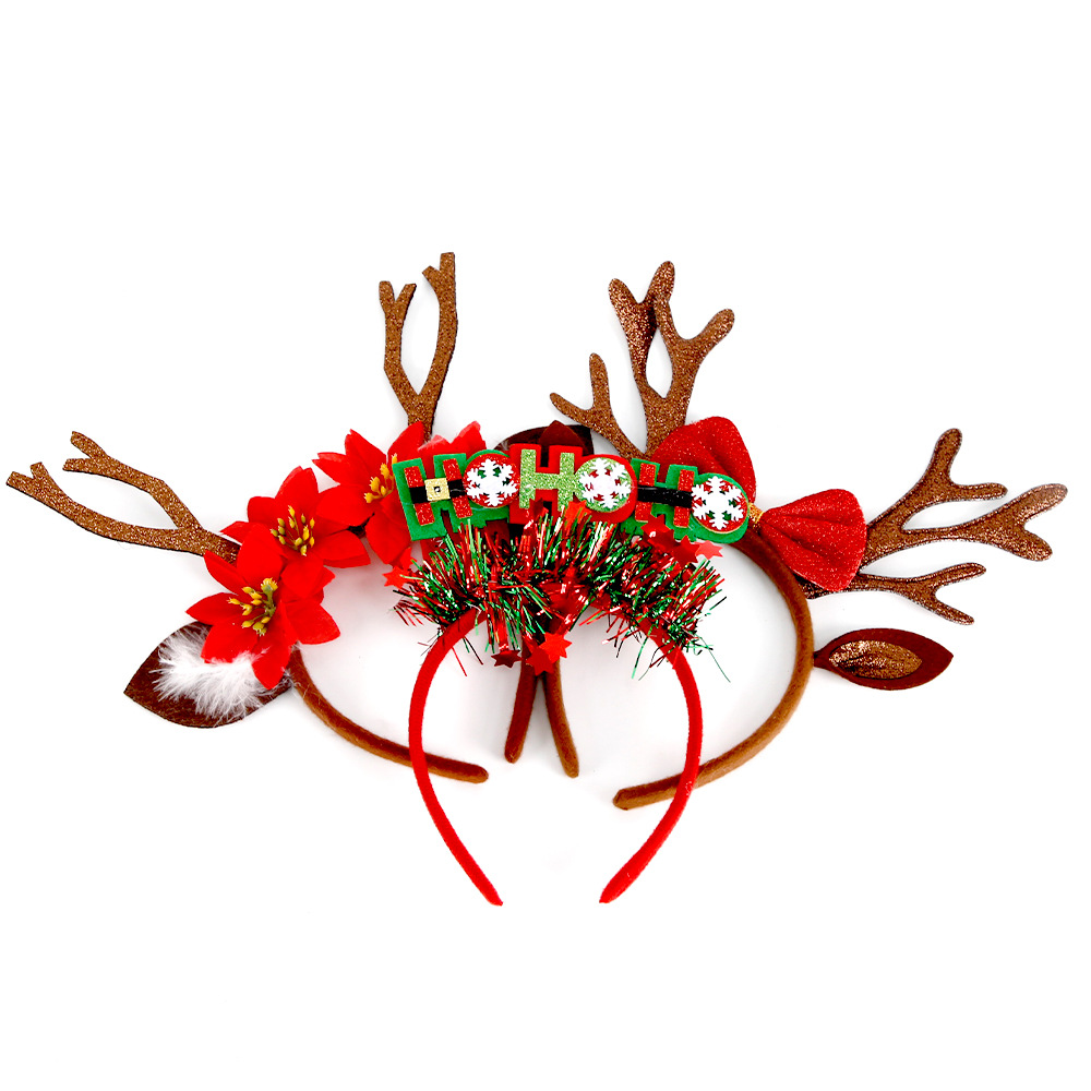 Christmas Glitter Felt Reindeer Hair Clip detail image 12