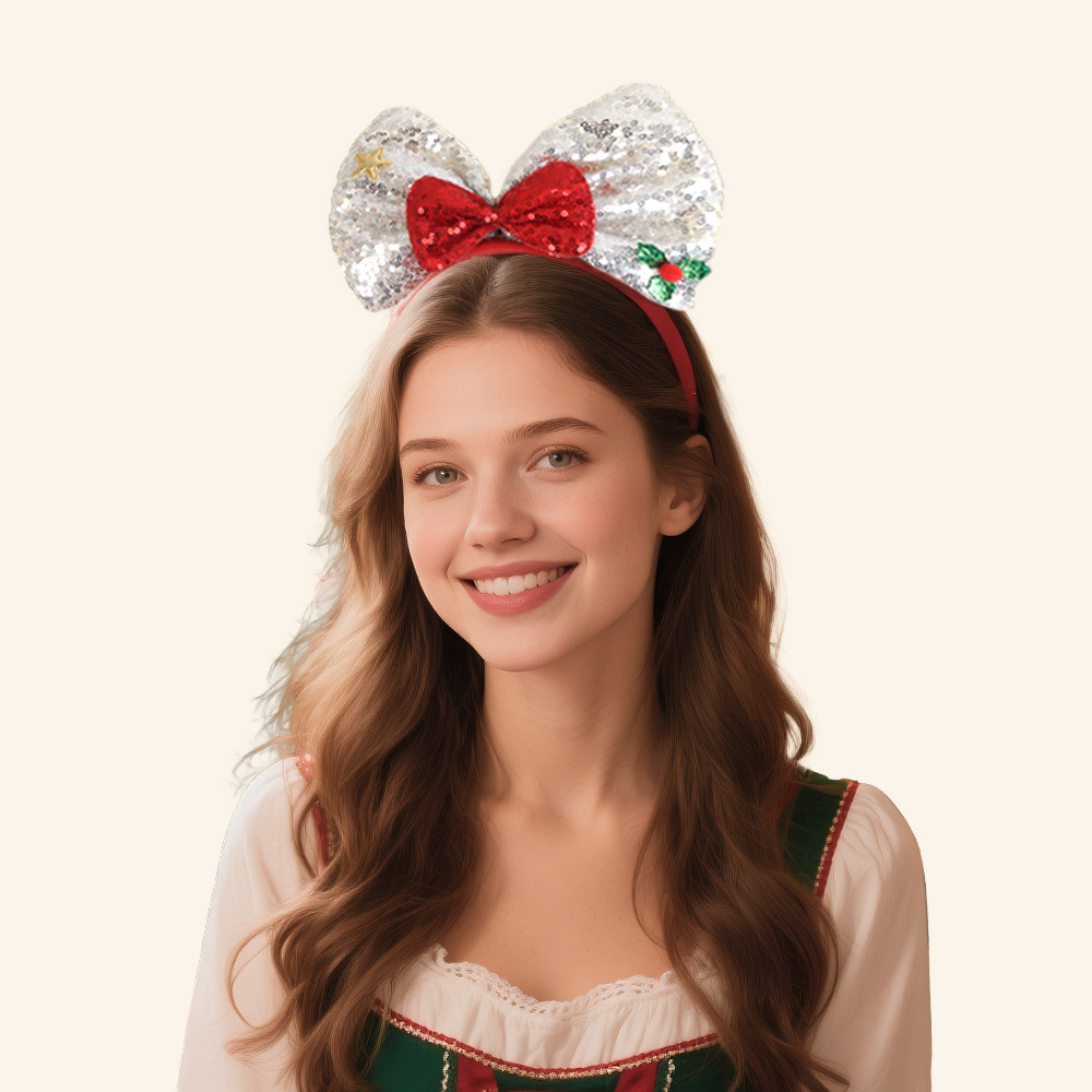 Christmas Glitter Headband detail image 9